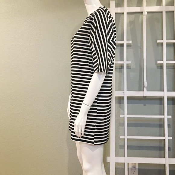 Mango | Black & White Striped Dress - Picture 2 of 6